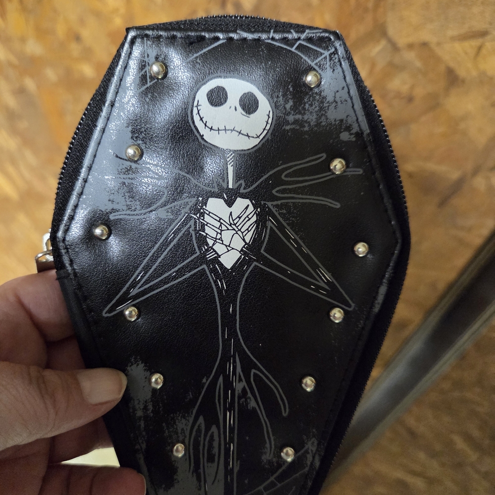 Disney Black and White Coffin-Shaped Wallet